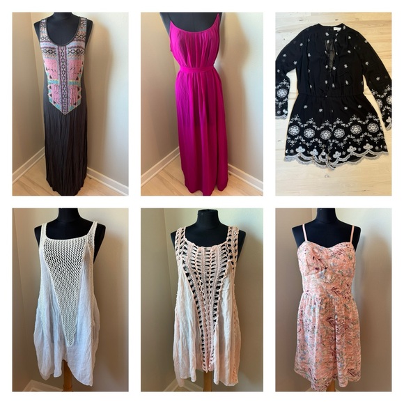 Bundle of size large dresses WAYF, Forever 21 - Picture 1 of 9
